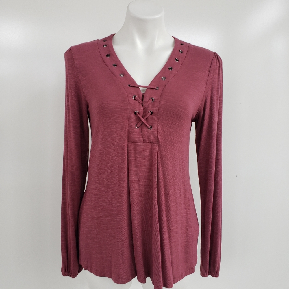 CUPIO Laced Cleavage Top